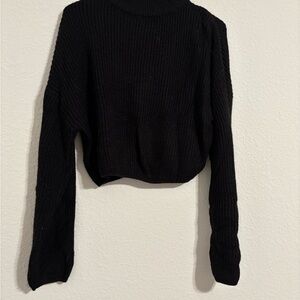 H&M Black Ribbed Sweater